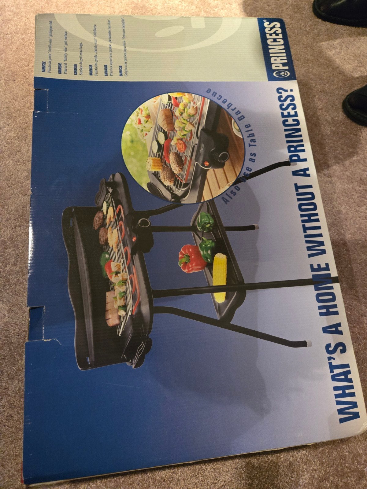 Princess Elektrische Barbecue - Zo goed als Nieuw in doos, Ophalen of Verzenden, Zo goed als nieuw, Princess