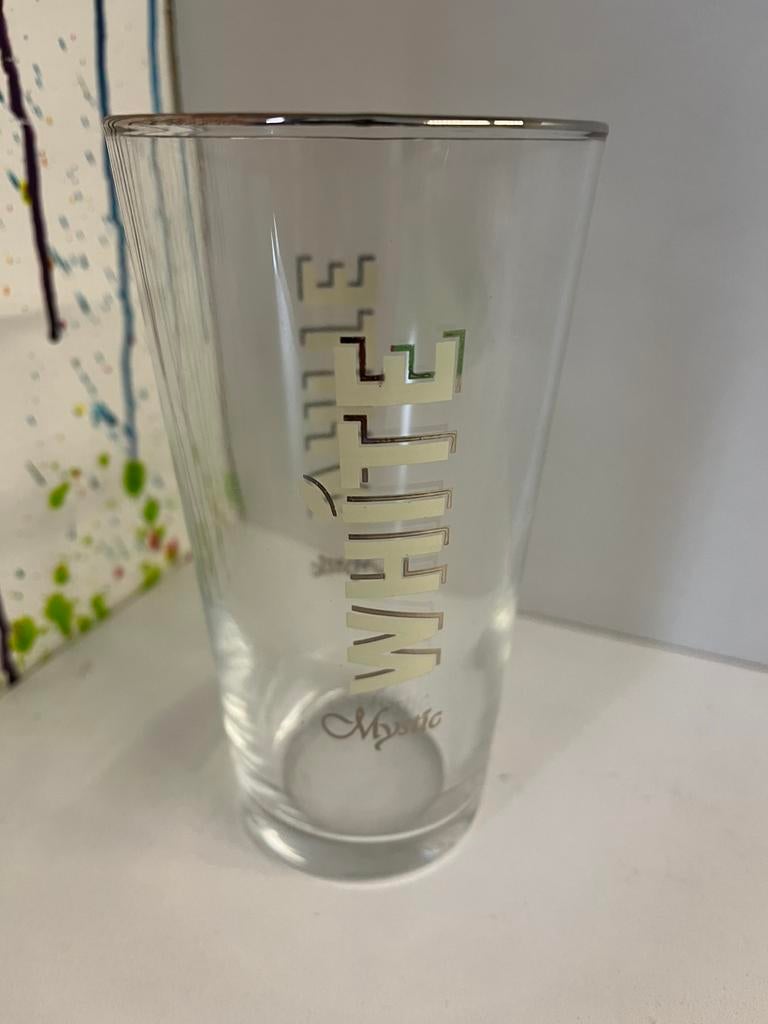 Mystic White bierglazen set van 6 glazen, Ophalen of Verzenden, Nieuw, Glas of Glazen, Overige merken