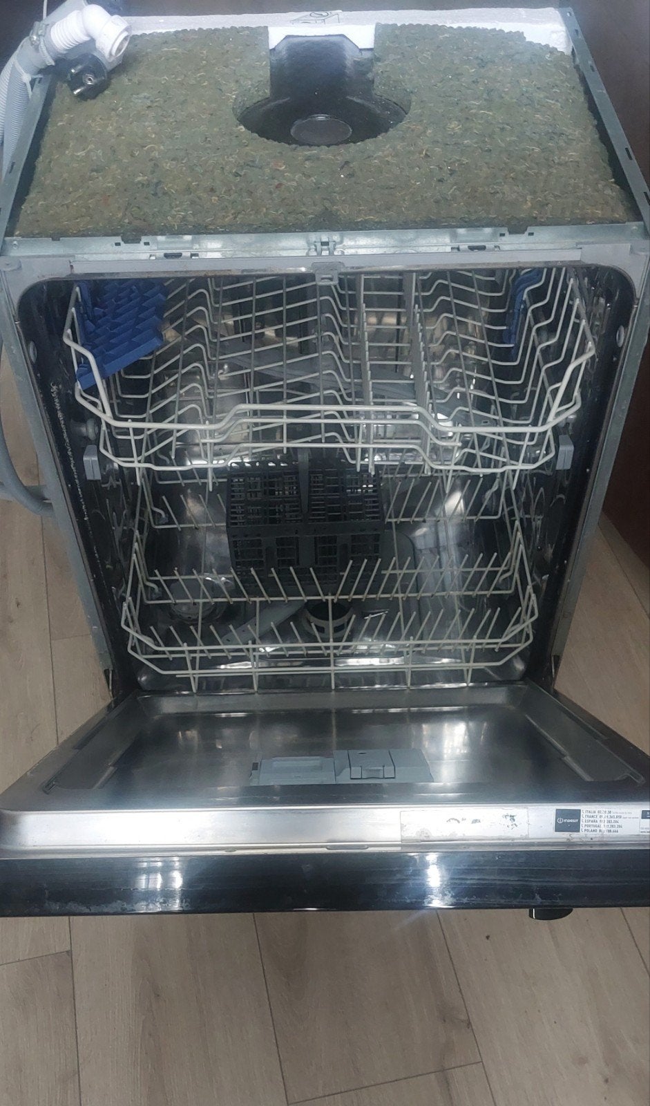 Nette inbouw vaatwasmachine - Whirlpool, Ophalen, Gebruikt, Minder dan 85 cm, Energieklasse A of zuiniger