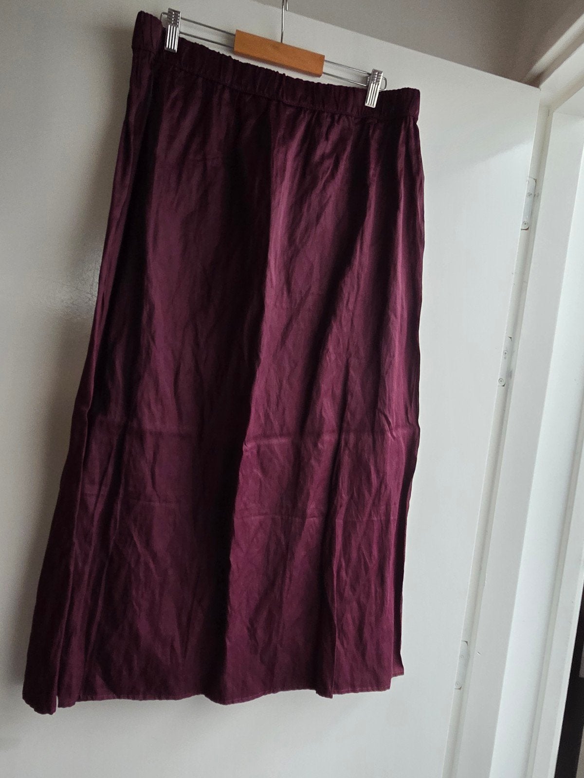 Gina bordeaux rok met elastiek taille mt xl, Maat 46/48 (XL) of groter, Ophalen of Verzenden, Gedragen, Gina