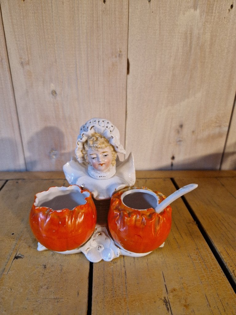 porseleinen zout en kruiden stelletje, Antiek en Kunst, Ophalen of Verzenden