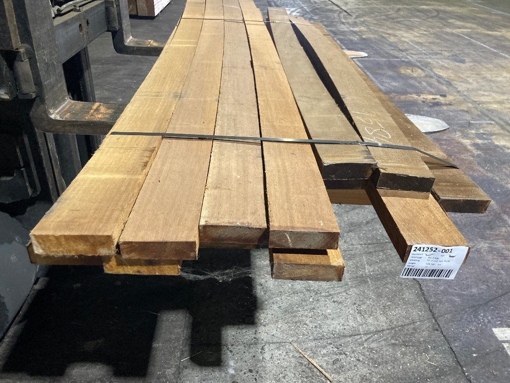 planken–vlonderplanken-regels-Hardhout-Louro Itauba-35x110mm, Ophalen, Nieuw, Hardhout, 250 cm of meer