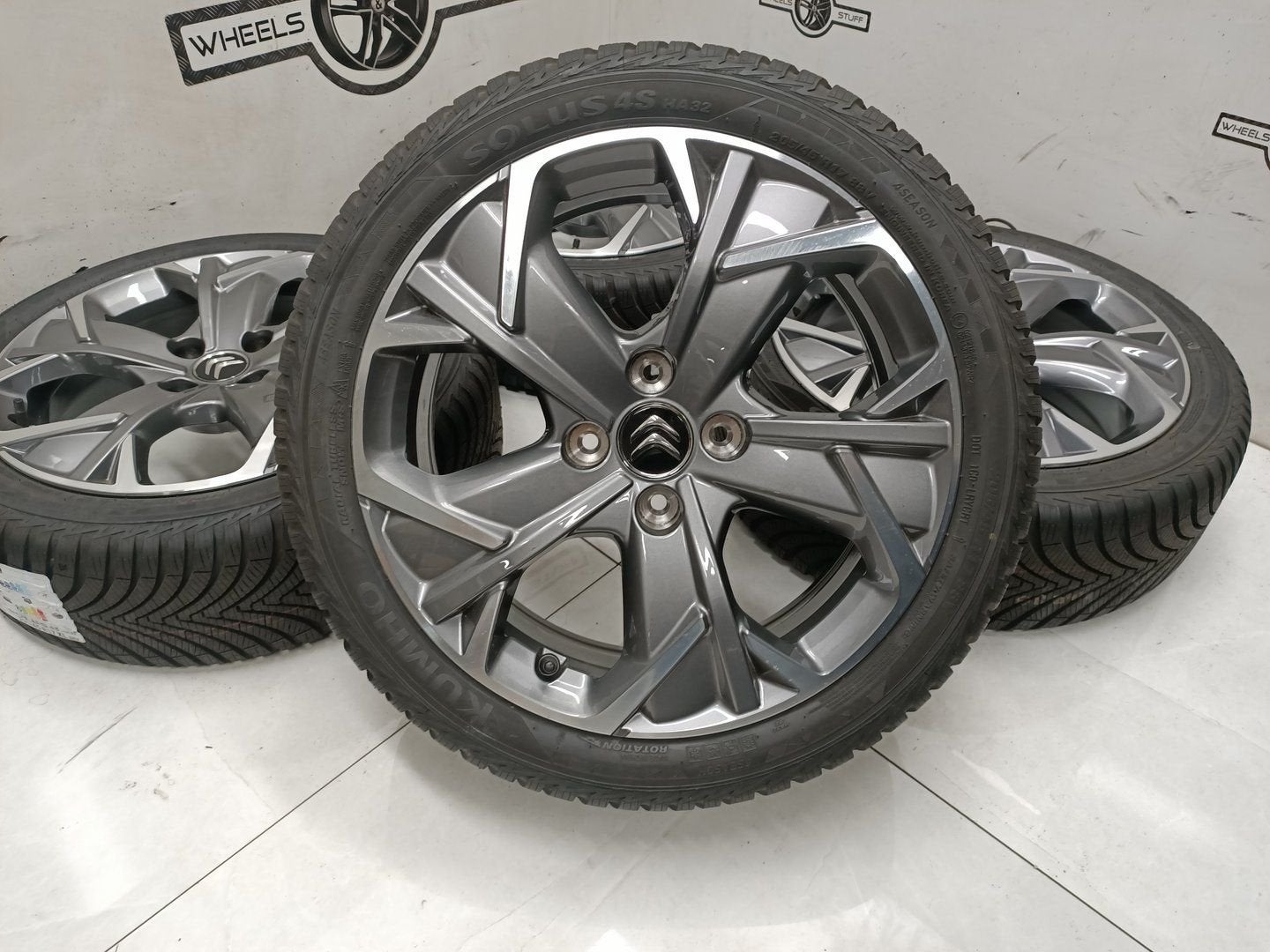Citroen DS3 lichtmetaal velgen 17"inch 4x108, Gebruikt, -, -, Banden en Velgen