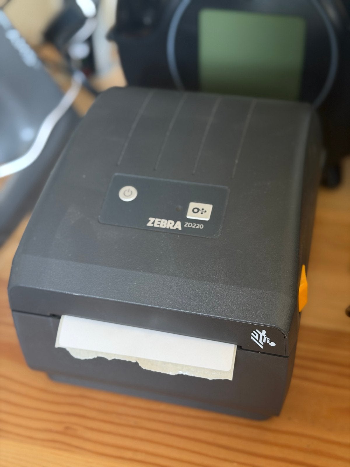 Zebra ZD220 labelprinter met 4 rollen labels, Computers en Software, Ophalen, Gebruikt