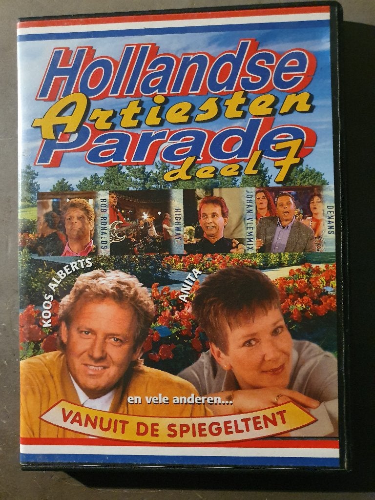 Hollandse artiesten parade deel 7 DVD, Alle leeftijden, Ophalen, Zo goed als nieuw