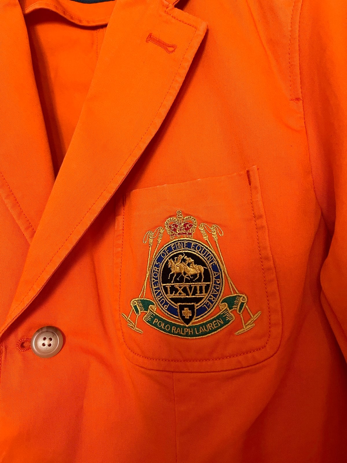 Ralph Lauren Oranje Jasje met Geborduurd Logo, Kleding | Dames, Jasjes, Kostuums en Pakken, Maat 38/40 (M), Nieuw, Oranje, Ophalen of Verzenden