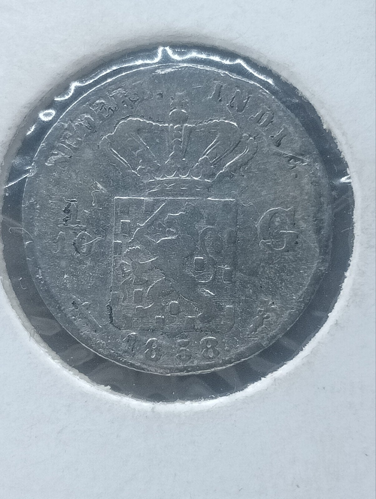 1/10 gulden 1858 - Nederlands Indië - Willem 3, Postzegels en Munten, Munten | Nederland, Koning Willem III, Zilver, Ophalen of Verzenden