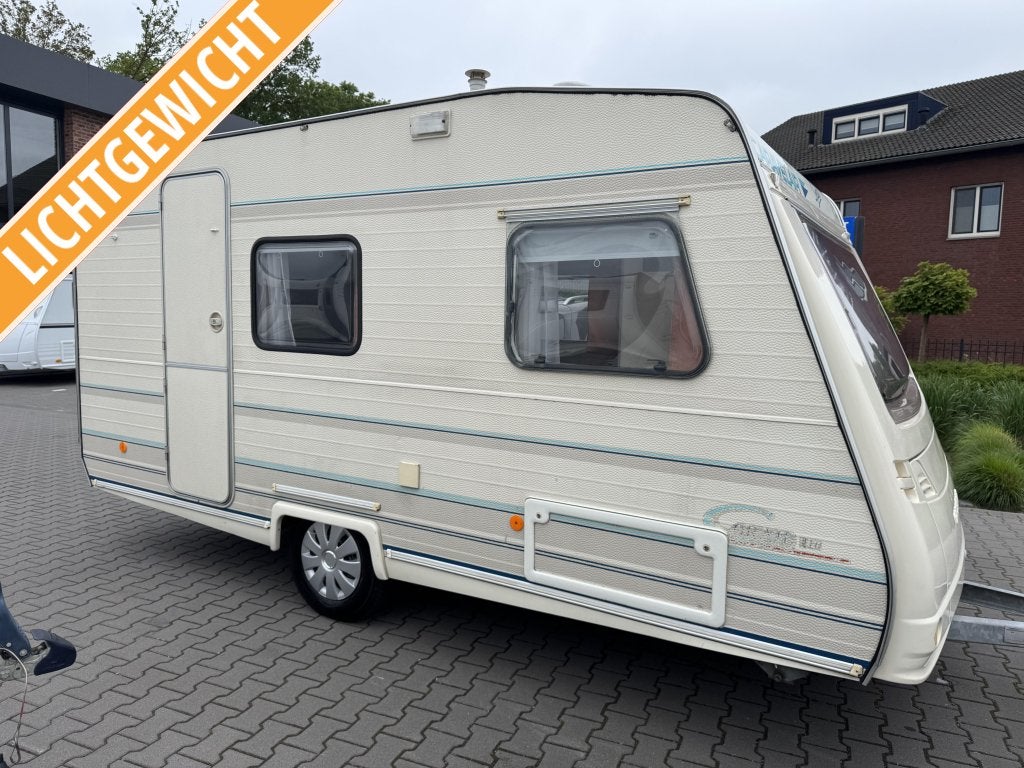 Caravelair Coral 416 met voortent, Schokbreker, Bedrijf, Treinzit, 4 tot 5 meter