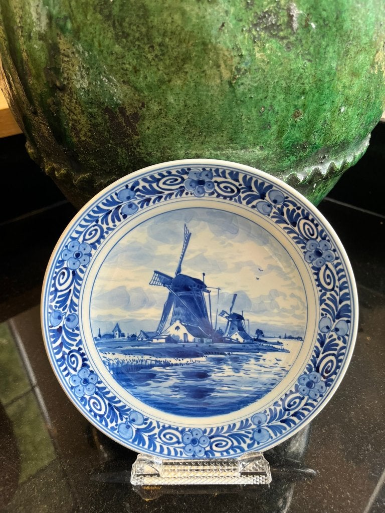 De Porceleyne Fles wandbordje molens 🌬️, Ophalen of Verzenden