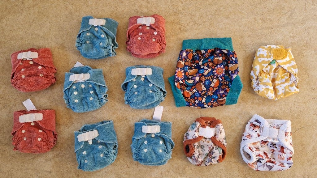 Wasbare luiers - Startpakket (Popolini, Petit Lulu, Totsbot), Ophalen of Verzenden, Gebruikt