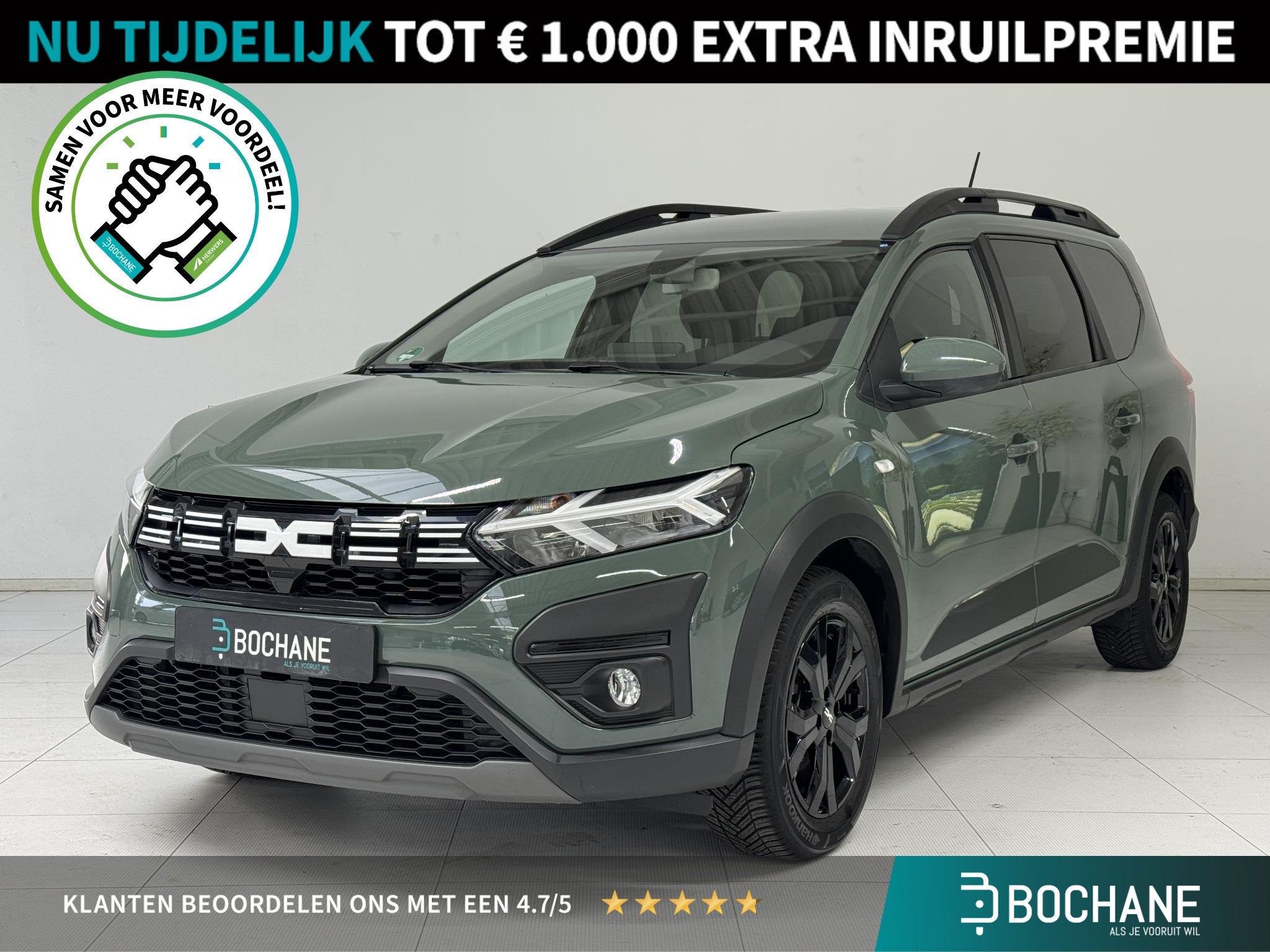 Dacia Jogger 1.0 TCe 100 ECO-G Expression 5p. | Navigatie |, Auto's, Gebruikt, Met garantie (alle), Origineel Nederlands, Handgeschakeld