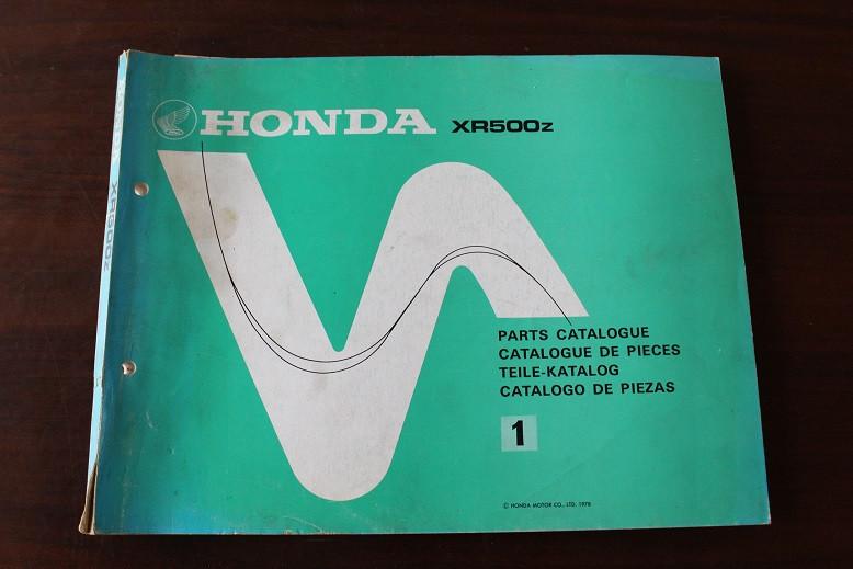 Honda XR500 z 1978 motorcycle parts catalogue teile katalog, Ophalen of Verzenden, Honda