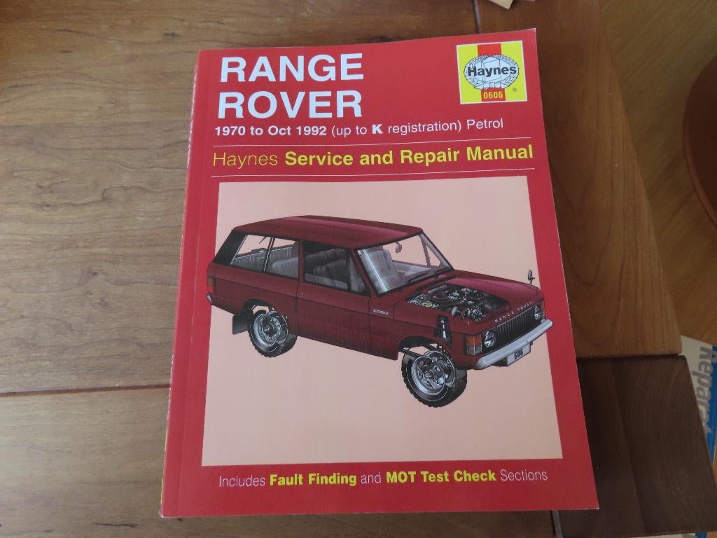 Haynes workshop manual Land Rover Range Rover V8 1970-1992, Ophalen of Verzenden