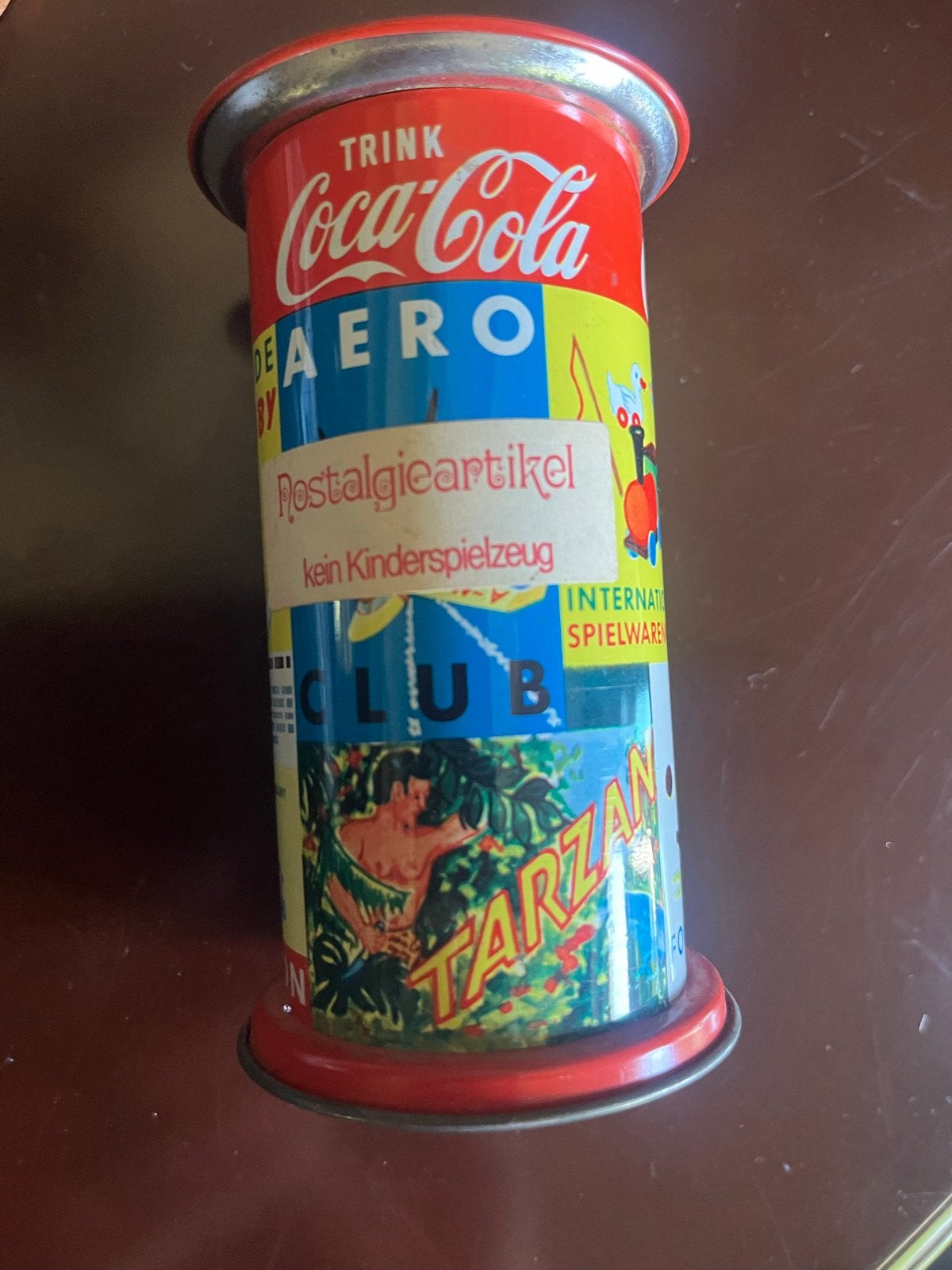 Vintage Coca Cola Spaarpot - West Germany, Verzamelen, Ophalen of Verzenden, Nieuw, Metaal of Blik, Overige thema's