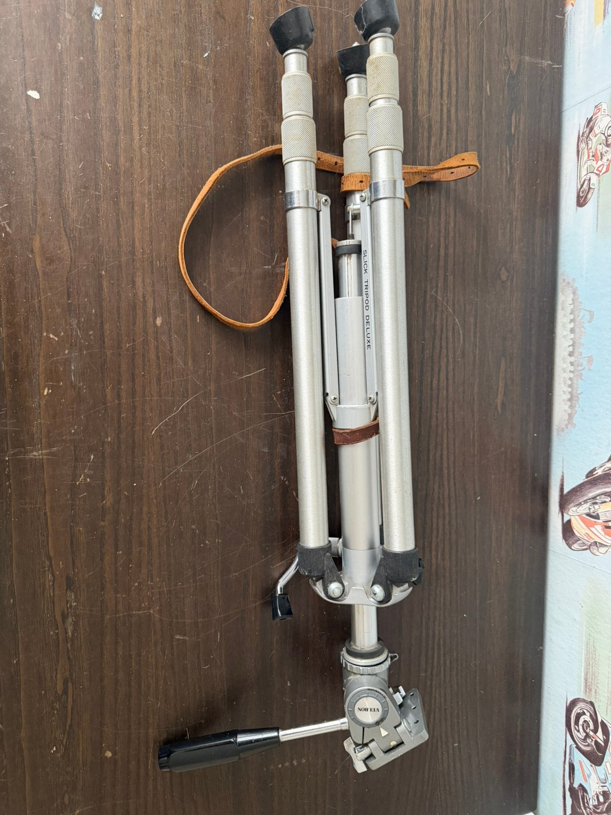 Velbon Slick Tripod Deluxe – Vintage camerastatief, Ophalen, Gebruikt
