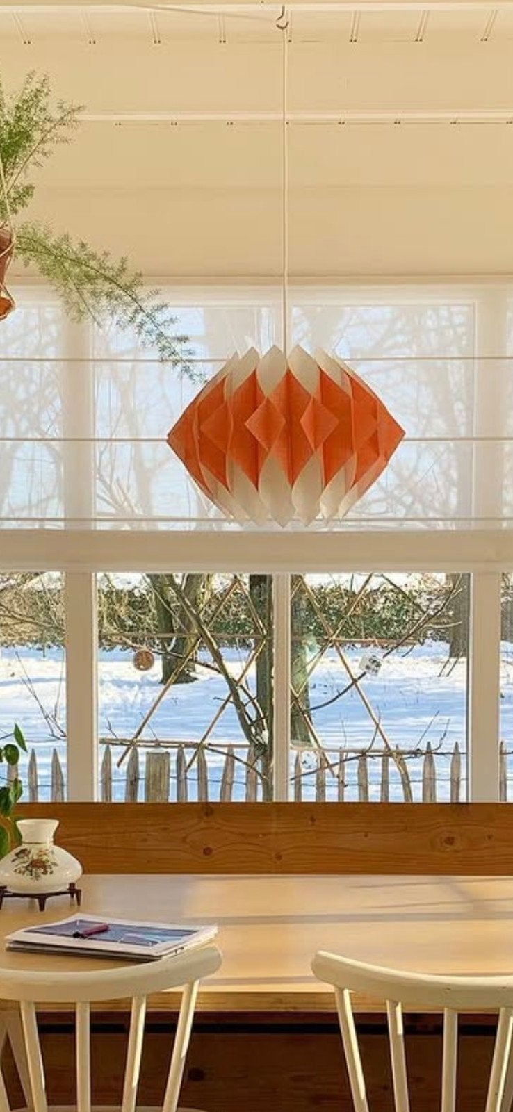 Hanglamp Lars Schiøler Deens Design, Huis en Inrichting, Kunststof, Vintage design, Zo goed als nieuw, E27 (groot)