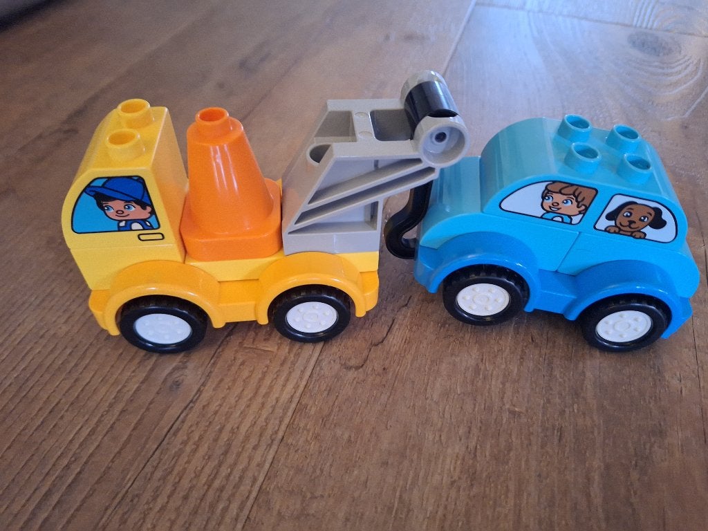 LEGO Duplo My first tow truck / Mijn eerste sleepwagen 10883, Inclusief instructies, Ophalen of Verzenden, Zo goed als nieuw, Duplo