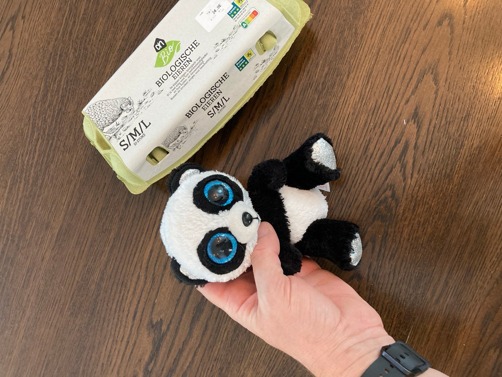 Ty Beanie Boo's Panda Bamboo Knuffel - 15 cm, Gebruikt, Overige karakters, Overige typen, Zwart