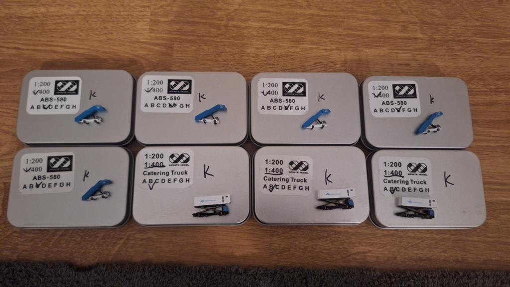 8x KLM Gse 1:400, Verzamelen, Ophalen of Verzenden, Nieuw, Schaalmodel