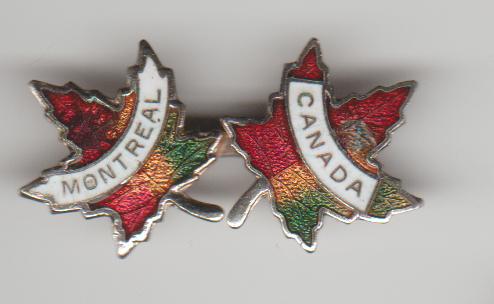 Canada Montreal emaille broche, Verzamelen, Speldjes, Pins en Buttons, Verzenden, Zo goed als nieuw, Transport
