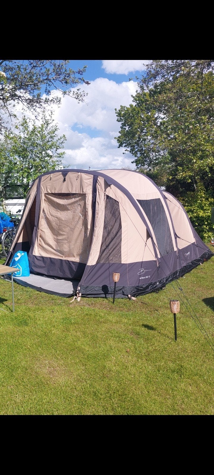 Zeer nette Bardani Airwave 260 tc, Caravans en Kamperen, Ophalen, Zo goed als nieuw, Tot en met 4