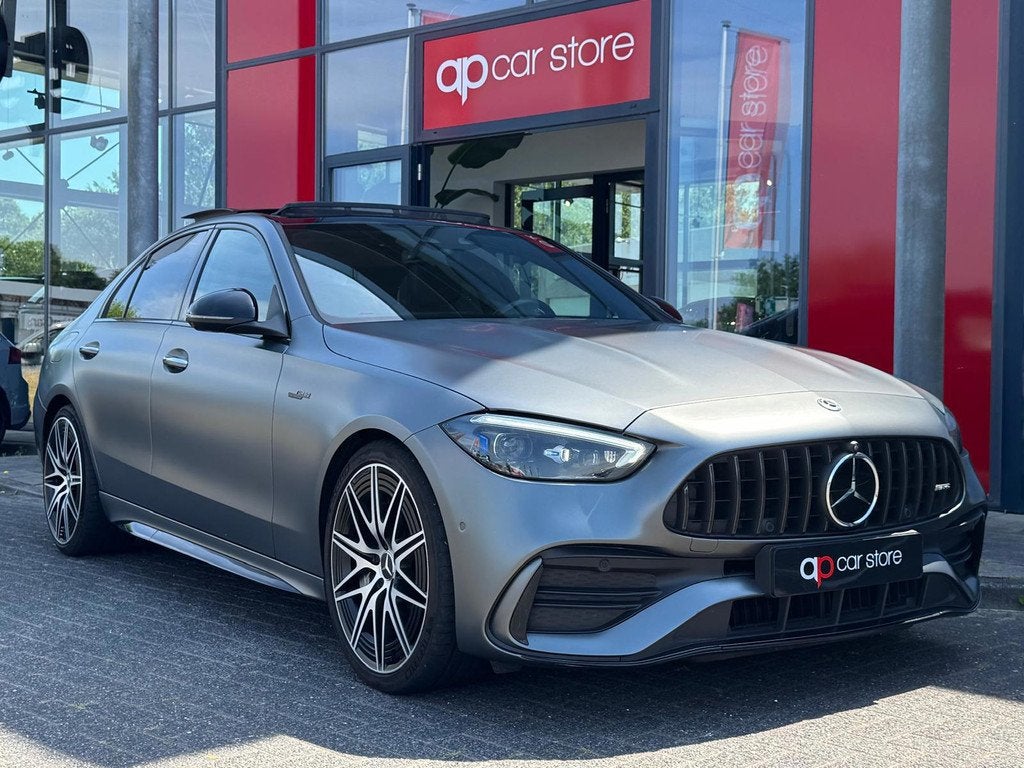 Mercedes-Benz C-klasse AMG 43 4MATIC Vol | Panorama | Burmes, Auto's, Automaat, 4 cilinders, Bedrijf, Vierwielaandrijving