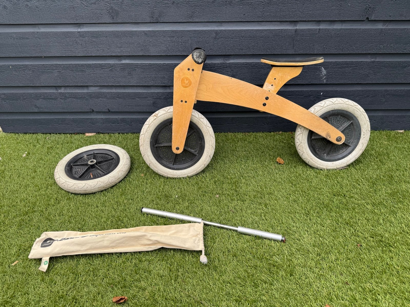 Houten loopfiets / driewieler, Ophalen, Gebruikt