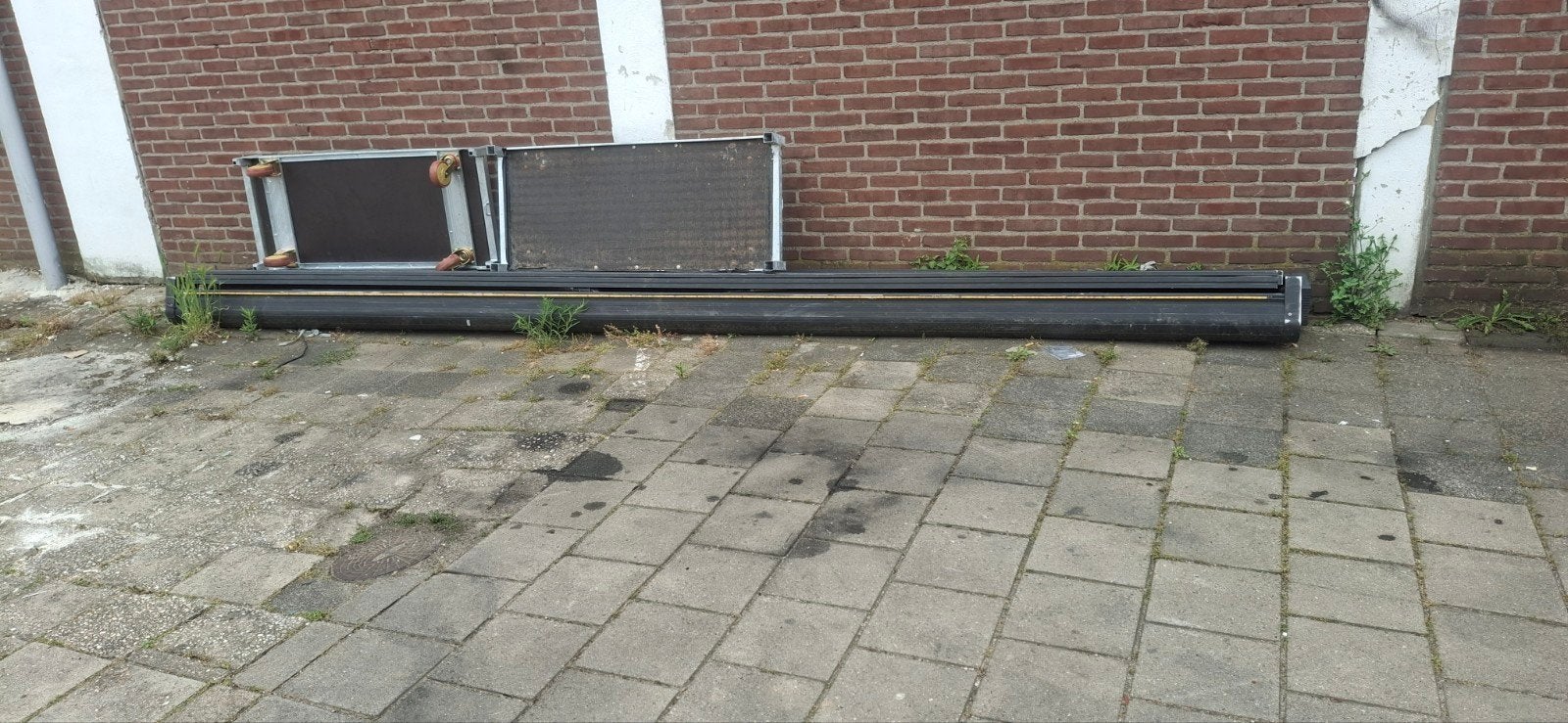 2 x zonn scherm zo goed als nieuw 5 meter breed, Ophalen, 1 tot 2 meter, Minder dan 3 meter, Zo goed als nieuw