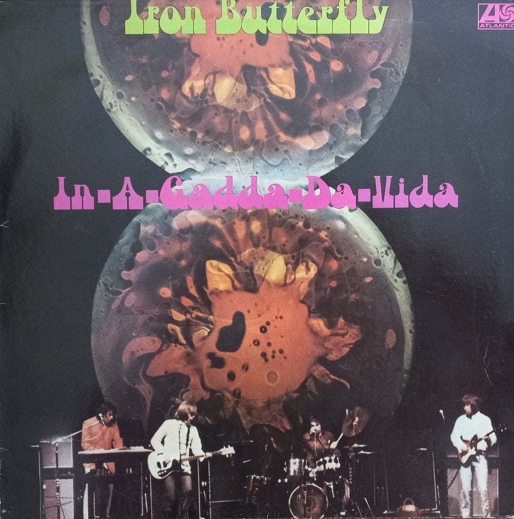 LP Iron Butterfly – In-A-Gadda-Da-Vida (Spaanse persing)., Gebruikt, Overige formaten, Ophalen of Verzenden, Beschermende buitenhoes
