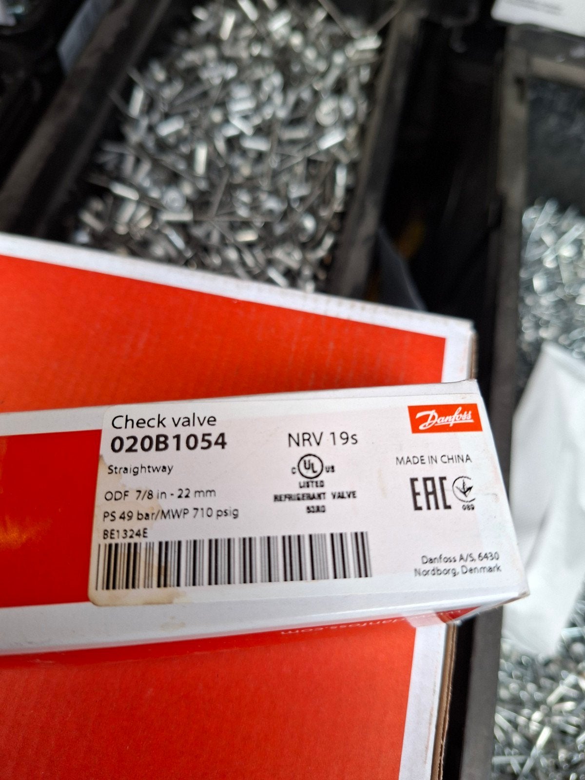 Danfoss NRV 19s Terugslagklep 020B1054 - 7/8 inch - 22 mm, Ophalen of Verzenden, Nieuw