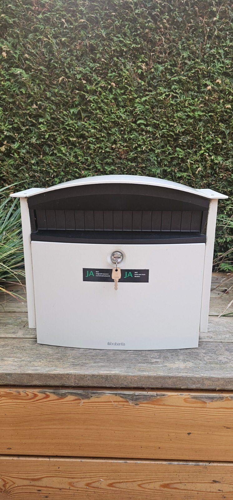 Brabantia brievenbus - Wandbrievenbus met 2 sleutels, Ophalen, Gebruikt, Staal, Wandbrievenbus