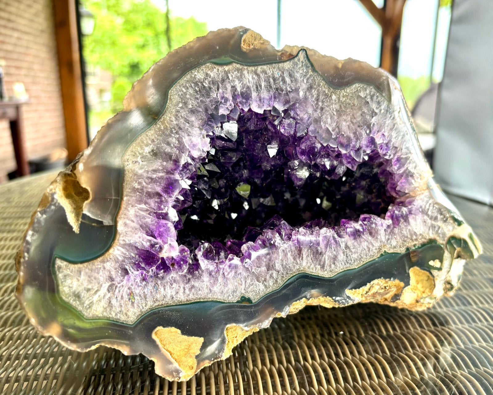 Grote Amethist Geode – Diep Paarse Kristallen, Ophalen of Verzenden