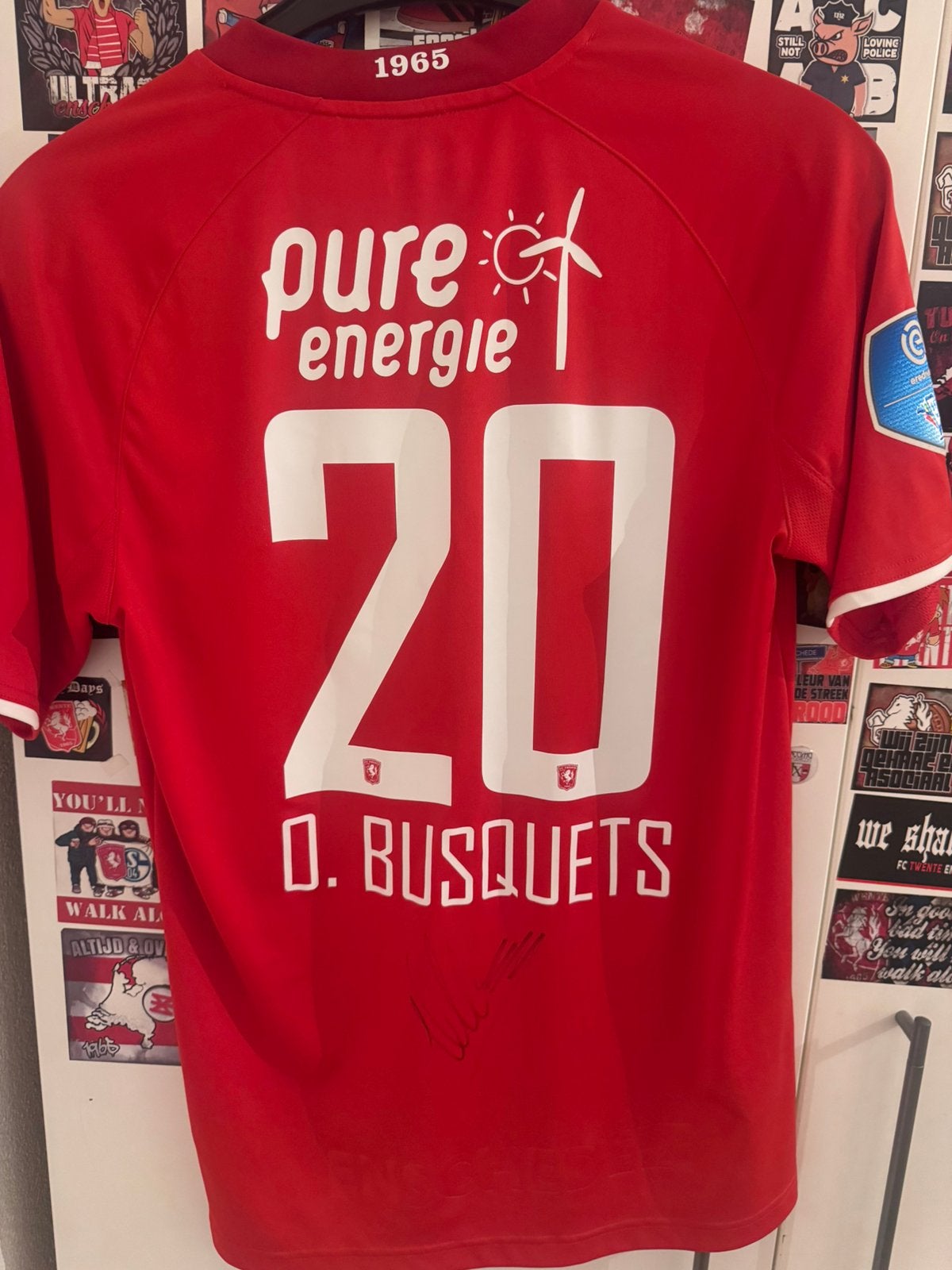Fc twente match worn shirt oriol busquets 2019/2020, Ophalen of Verzenden, Zo goed als nieuw, F.C. Twente, Shirt
