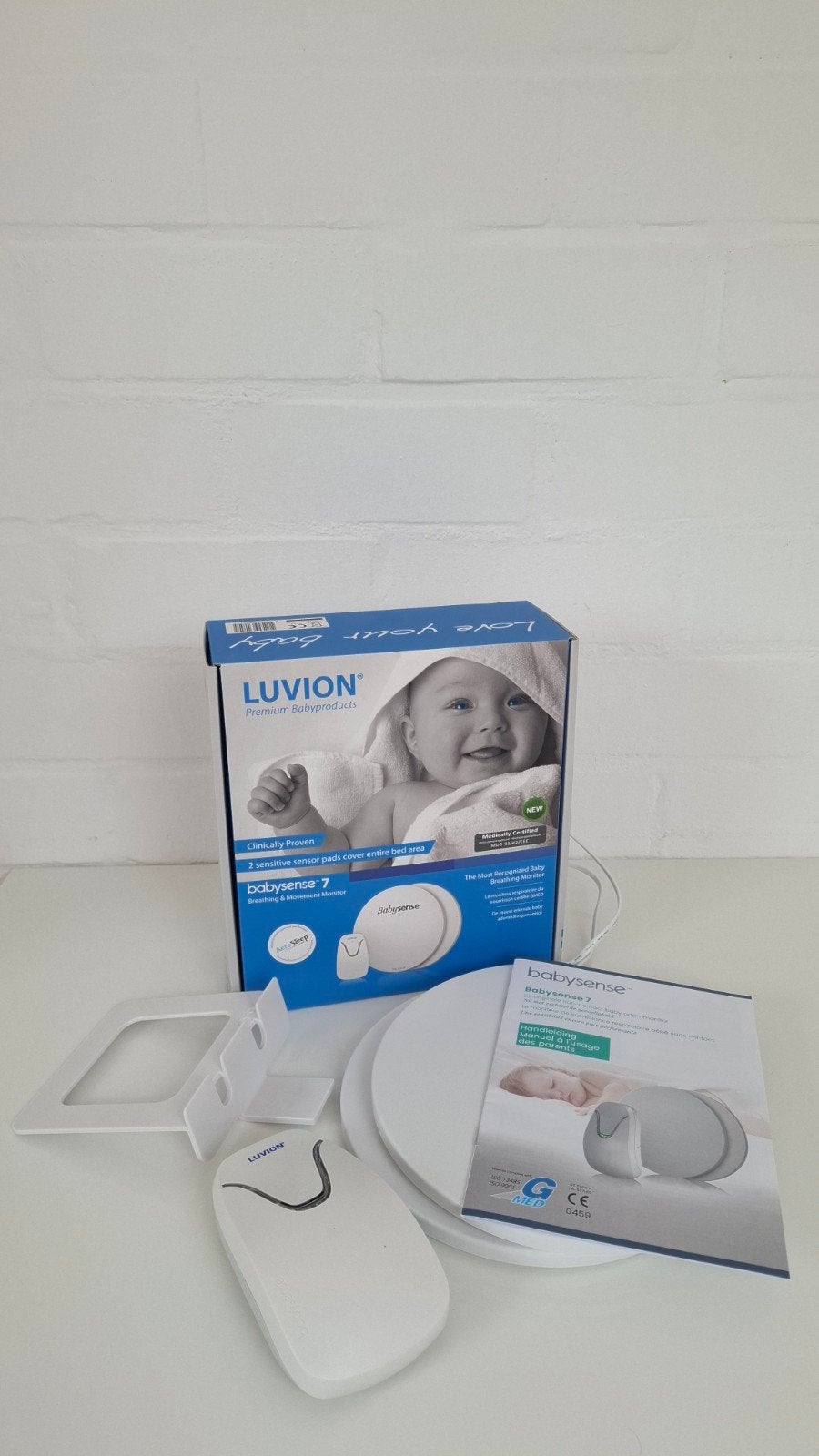 Luvion Babysense 7 Ademhalings- en Bewegingsmonitor, Kinderen en Baby's, Ophalen, Zo goed als nieuw