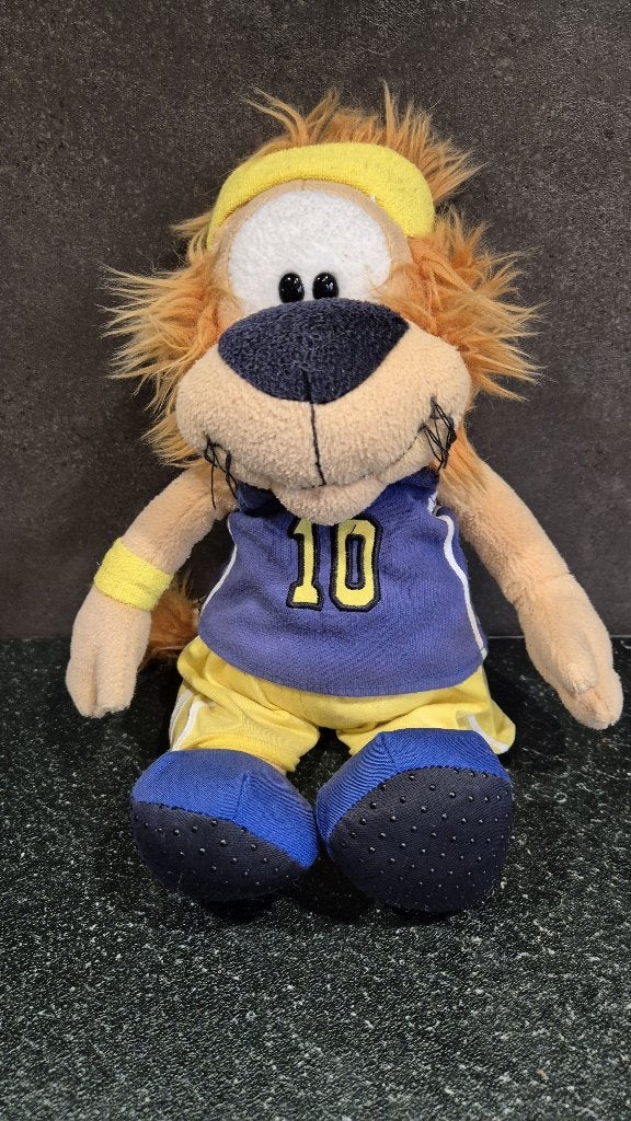 Loeki de Leeuw knuffel Sport Blauw nr. 10, 32cm. 5A13, Tweedehands verkoop, Tweedehands verkoop, Gebruikt, Overige typen