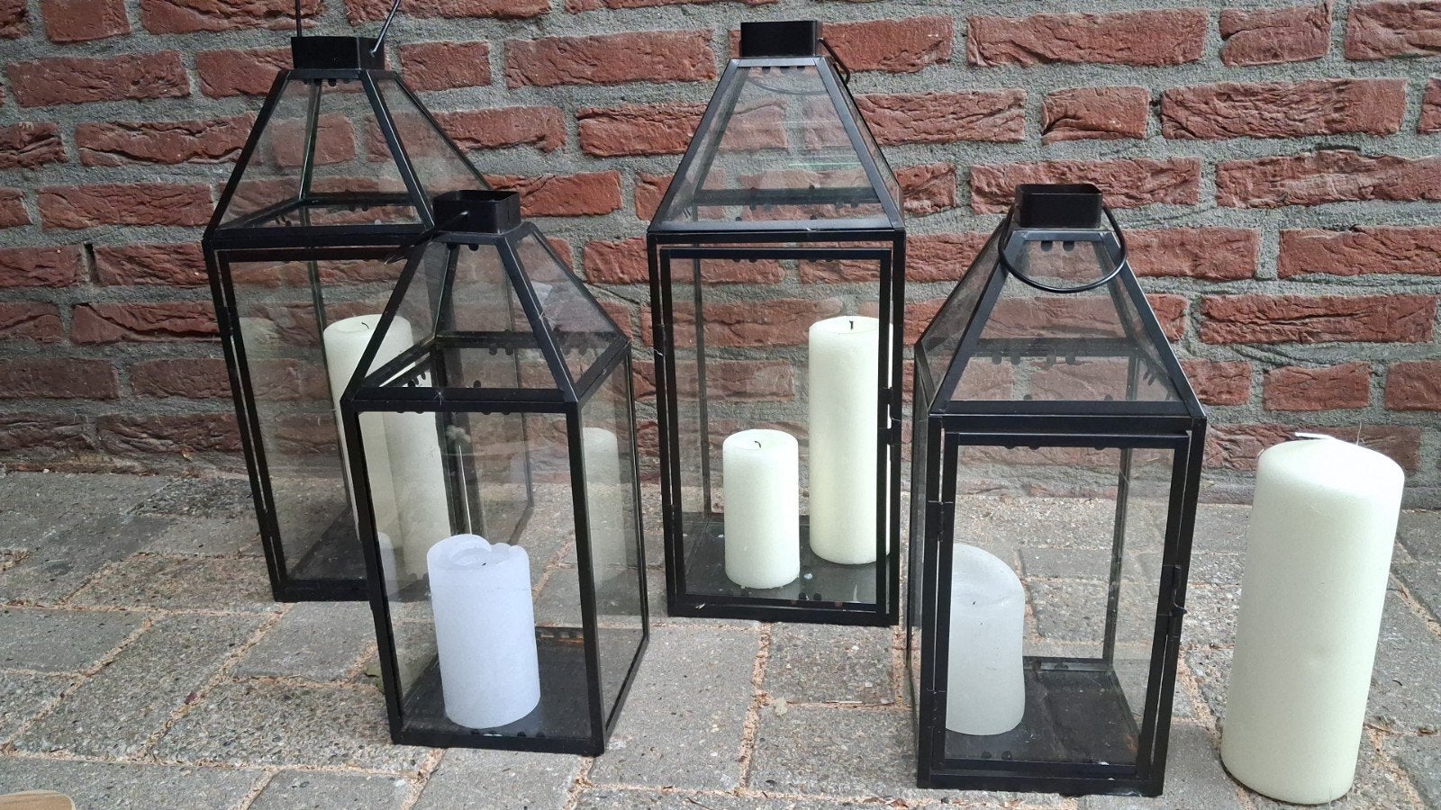 4 kandelaars, Tuin en Terras, Ophalen, Gebruikt