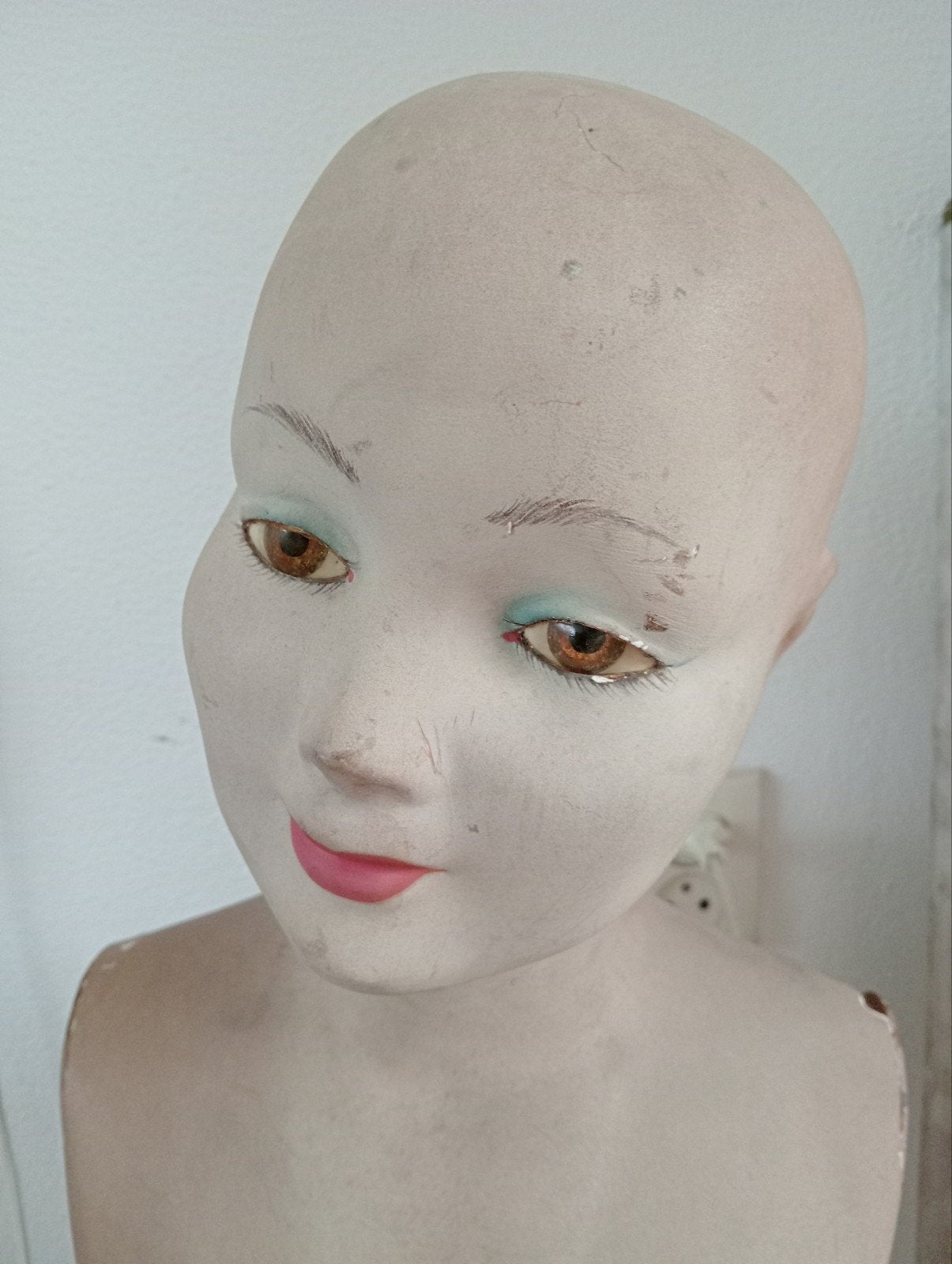 Vintage etalagepop / paspop, ca. 150cm hoog, Ophalen, Gebruikt, Overige typen