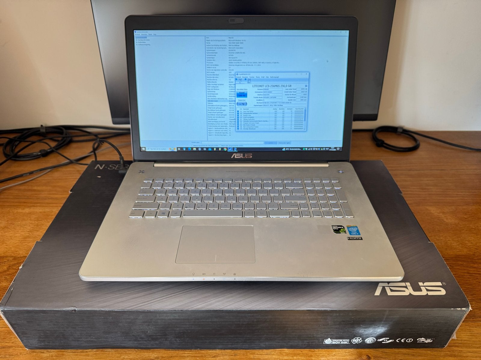 ASUS N750JK Laptop - Intel i7, 8GB RAM, GTX 850M, Gebruikt, Met videokaart, 2 tot 3 Ghz, Qwerty