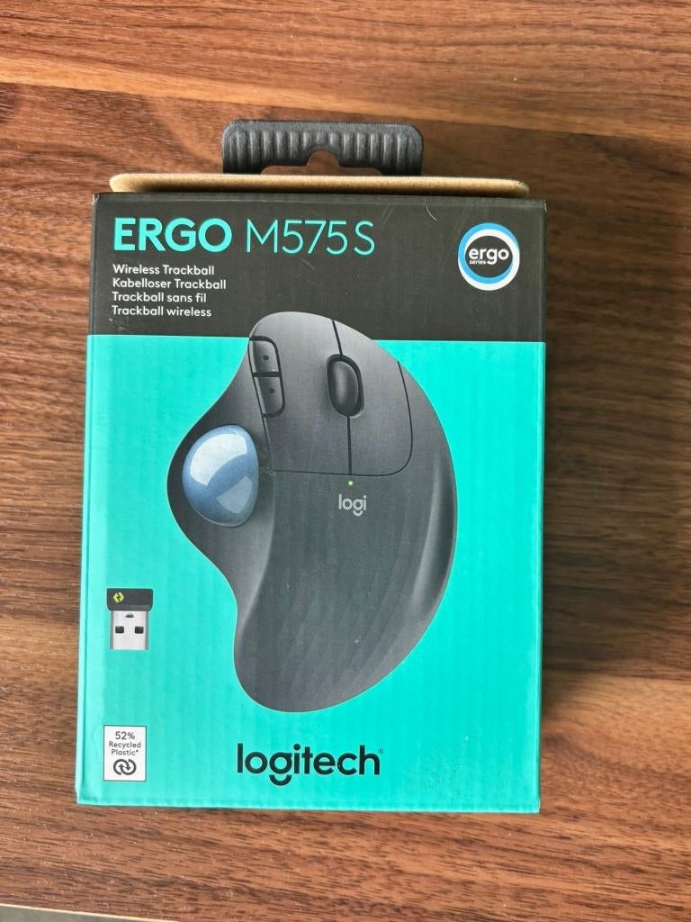 Logitech ERGO M575 S - Ergonomische muis nieuw!, Rechtshandig, Muis, Ergonomisch, Verzenden