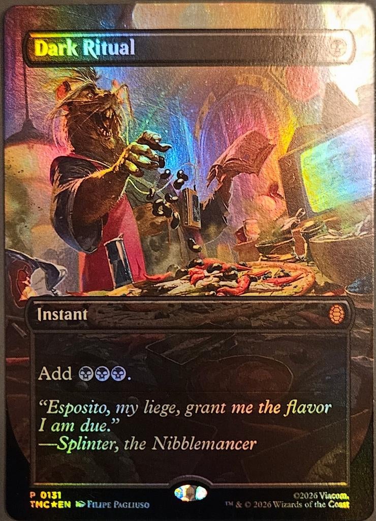Dark Ritual MTG kaart uit TMNT bonus set, Ophalen of Verzenden, Nieuw, Meerdere kaarten, Foil