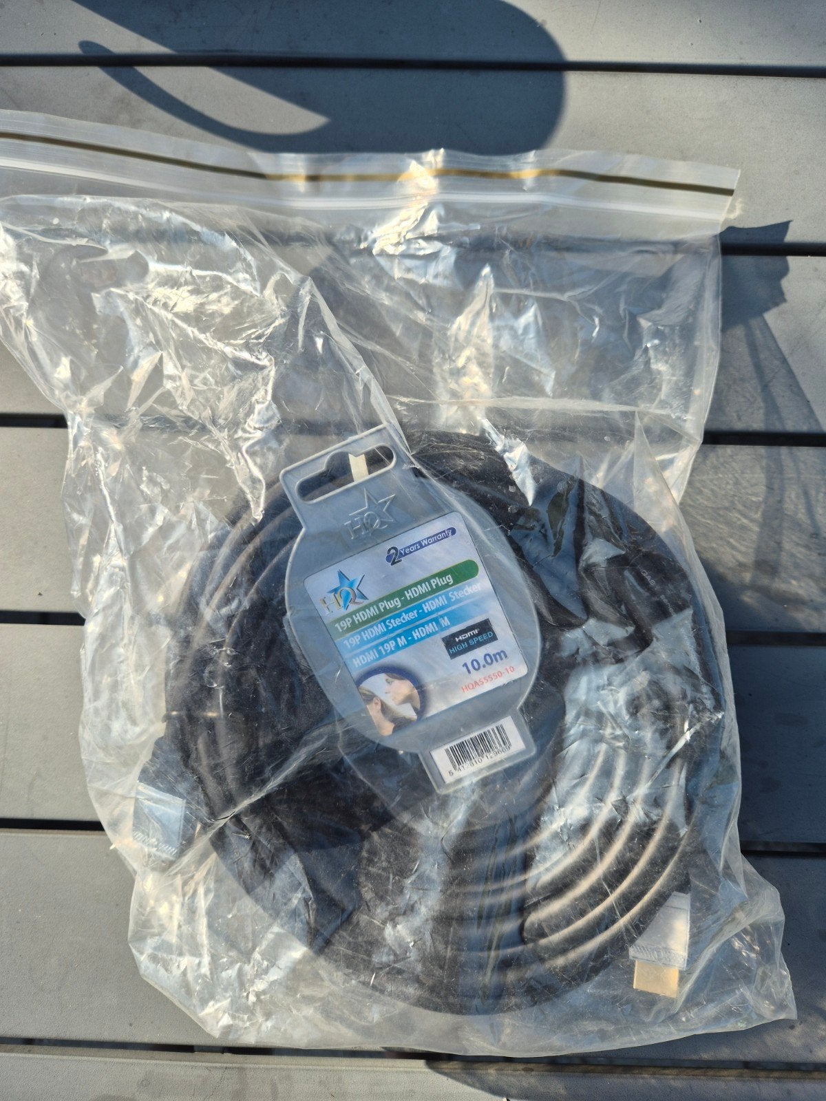 HQ AS5550-10 HDMI kabel 10 meter, Ophalen of Verzenden, Nieuw, 5 tot 10 meter, HDMI-kabel
