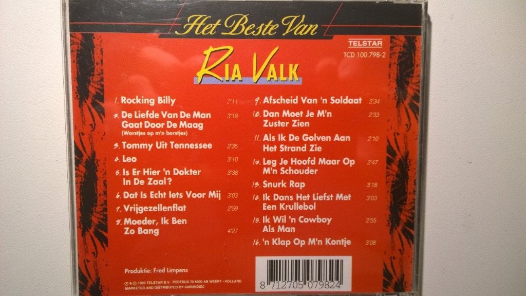 Ria Valk - Het Beste Van Ria Valk, Cd's en Dvd's, Ophalen of Verzenden, Zo goed als nieuw, Pop, Album