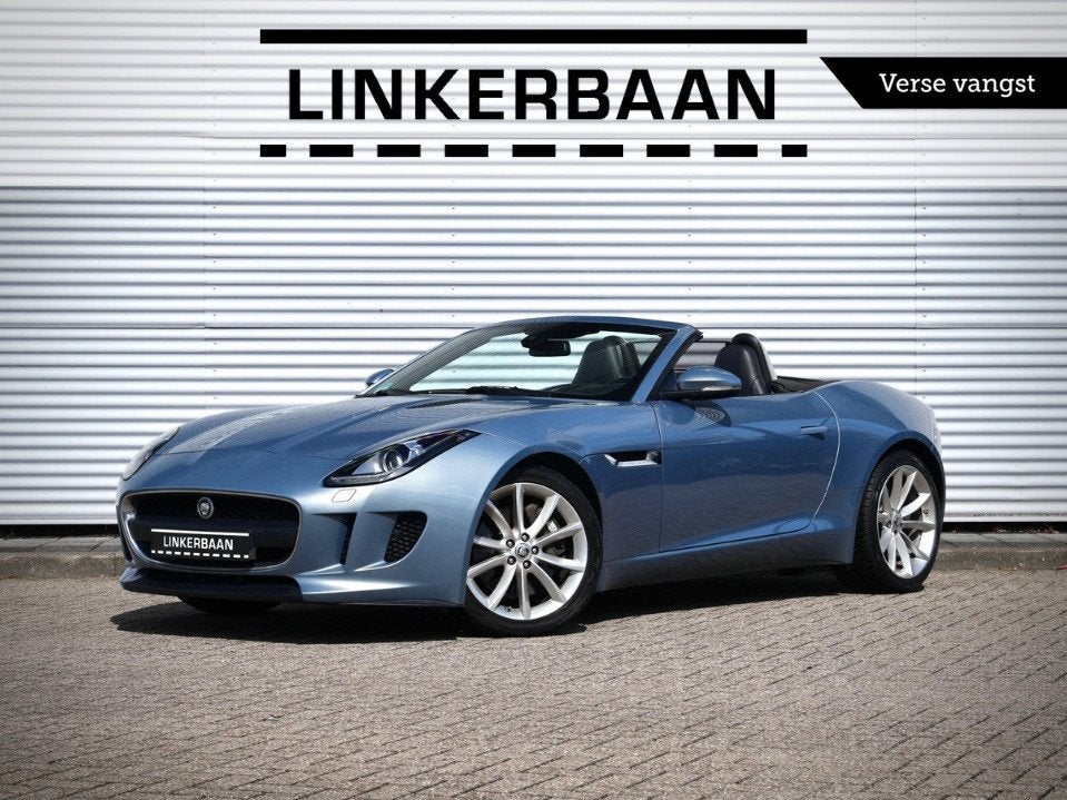 Jaguar F-Type Cabriolet 3.0 V6 | Memory stoelen | Stuurverwa, Auto's, Jaguar, Euro 5, Zwart, 2995 cc, Cabriolet