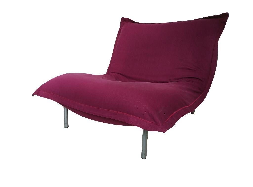 Schitterende Cinna Calin fauteuil design Pascal Mourgue, Huis en Inrichting, Fauteuils, Ophalen, Gebruikt, 100 tot 125 cm, Stof
