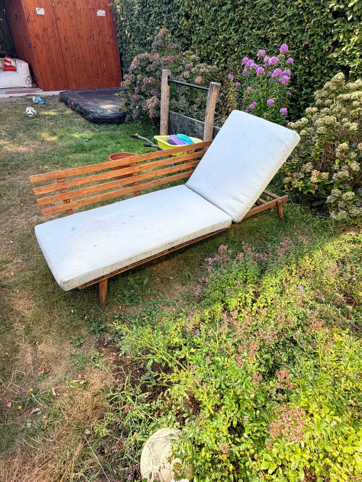 Tuin lounge bankje, Ophalen, Gebruikt, Hout