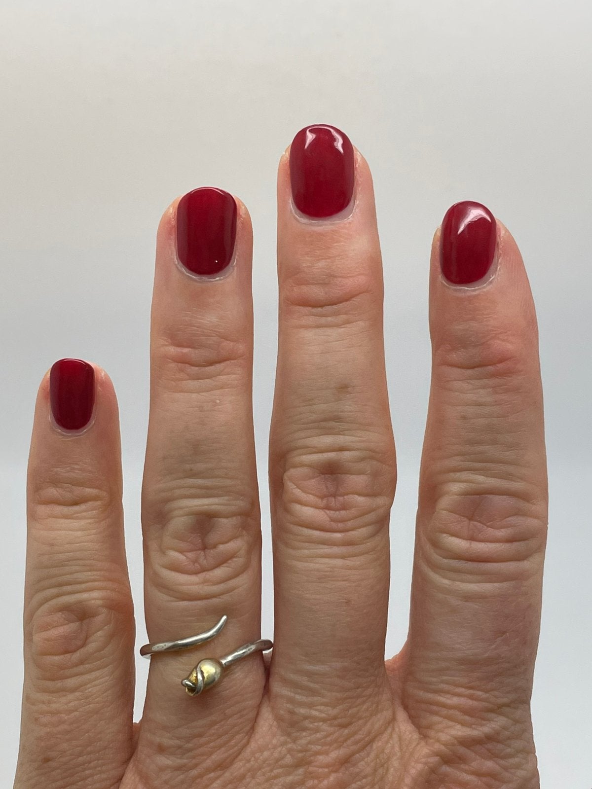 G284 Prachtige zilveren ring tulp maat 16,5, Sieraden, Tassen en Uiterlijk, Nieuw, Ophalen of Verzenden, Kleiner dan 17, X