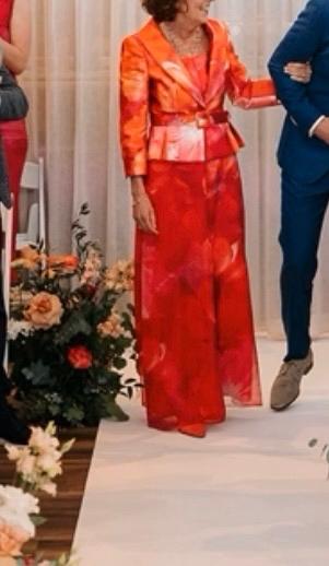 Sonia Peña broekpak met jasje en sjaal, maat 34/36, Overige typen, Ophalen of Verzenden, Zo goed als nieuw, Maat 34 (XS) of kleiner