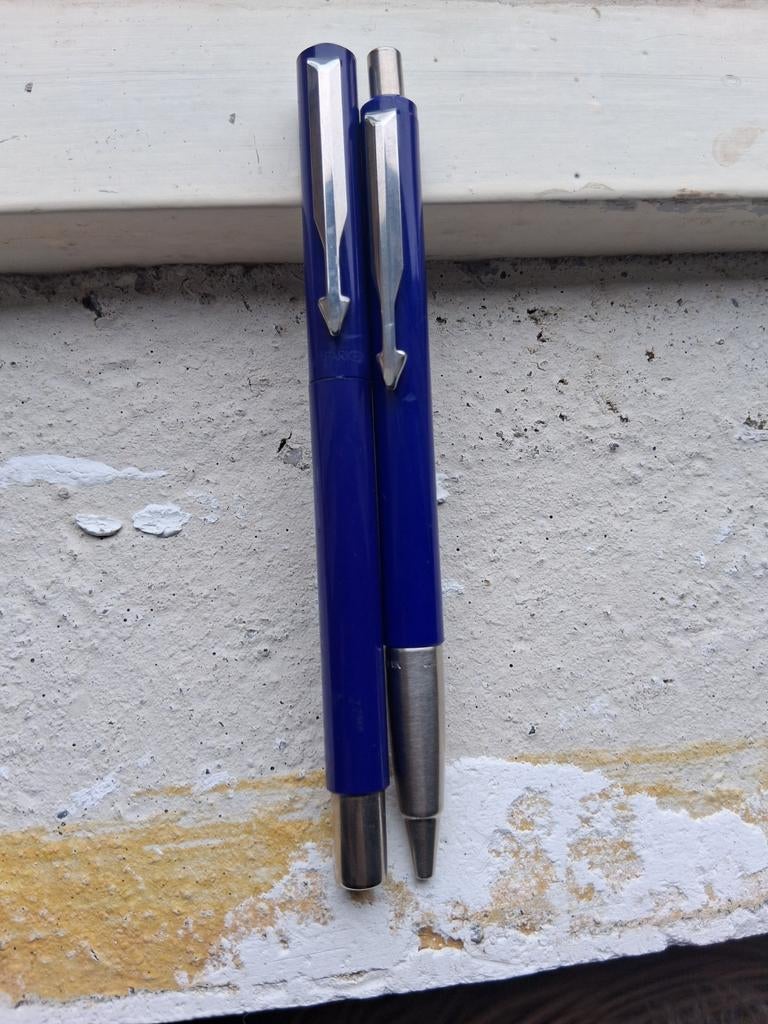 Parker set balpen pen fineliner rollerball., Ophalen of Verzenden, Gebruikt, Fineliner, Parker