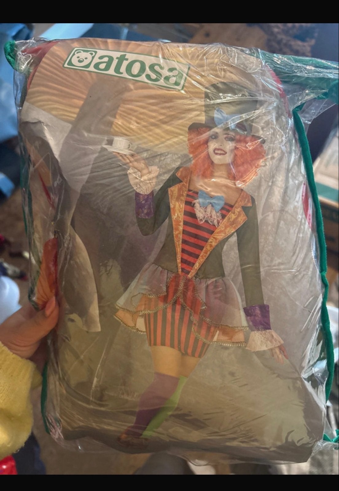 Hoedenmaker Jurk Carnaval Kostuum Maat M/L, Maat 38/40 (M), Carnaval, Nieuw, Ophalen of Verzenden