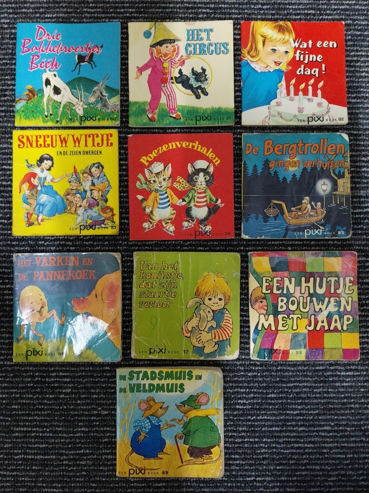 Vintage Pixi Boekjes Collectie - 10 Sprookjes en Verhalen, Ophalen of Verzenden, Gelezen, Diverse auteurs, Sprookjes